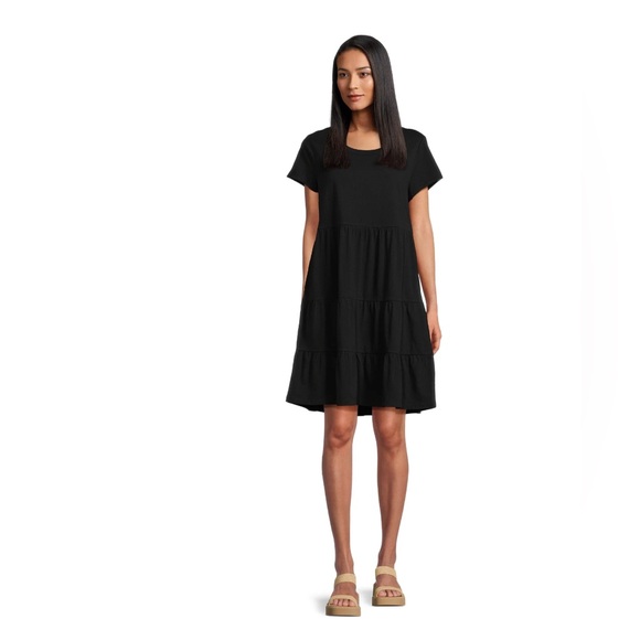 Time and Tru Women's Tiered Knit Dress - Picture 5 of 7